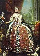 Portrait of Louise Elisabeth of France Louis Michel van Loo
